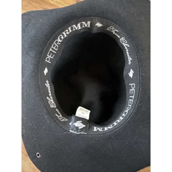 Peter Grimm Women's Hat True Character Black 100% Wool Boho Cap - Picture 13 of 16